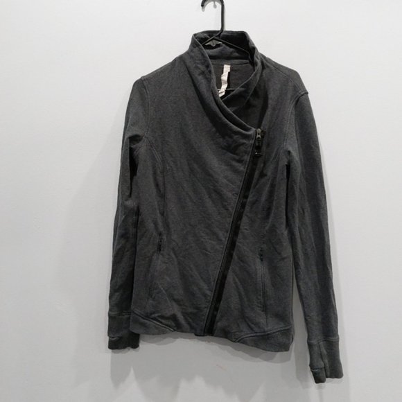 Lululemon Heathered Black Turn Jacket Size 8 - Picture 1 of 9